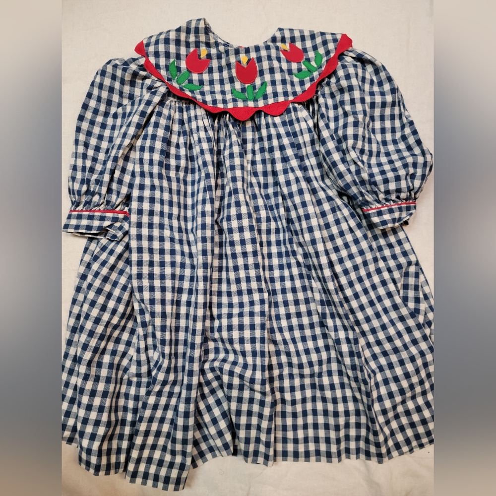 Vintage Tulip Colorful Back To School Dress Sz 5